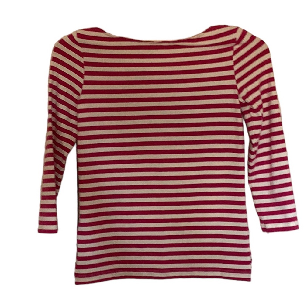 Kate Spade Wheaton Bow top,fuchsia pink/white stripe - Picture 2 of 4
